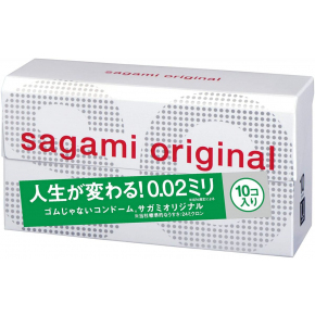 Полиуретановые презервативы Sagami Original 0.02, 10 шт.