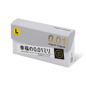 Полиуретановые презервативы Sagami Original L-size, 5 шт.