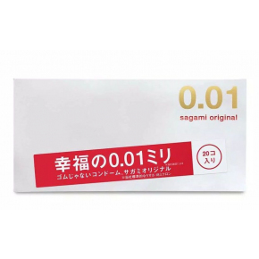 Полиуретановые презервативы Sagami Original 0.01, 20 шт.