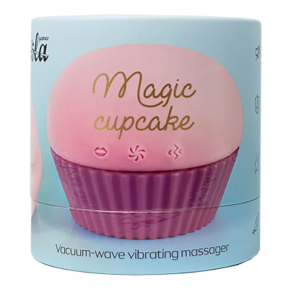 Вакуум-волновой вибратор в форме капкейка Magic Cupcake, розовый