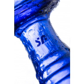 Двусторонний стеклянный фаллоимитатор Satisfyer Double Crystal, синий