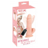 Вибратор с мошонкой на присоске и пультом ДУ Nature Skin Bendable RC Vibrator with Balls