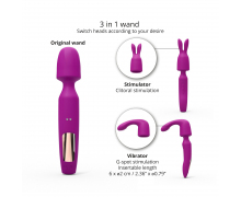 Вибратор с 2 сменными насадками R-Evolution Wand Vibrator with 2 Attachments