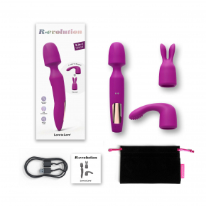 Вибратор с 2 сменными насадками R-Evolution Wand Vibrator with 2 Attachments