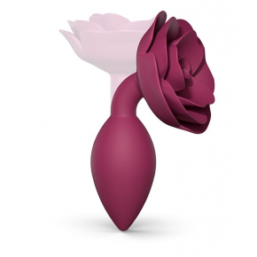 Анальная пробка с ограничителем-розой Open Rose