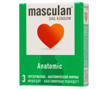 Презервативы анатомической формы Masculan Anatomic, 3 шт