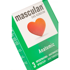 Презервативы анатомической формы Masculan Anatomic, 3 шт