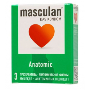 Презервативы анатомической формы Masculan Anatomic, 3 шт