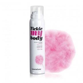 Массажная хрустящая пенка с ароматом сладкой ваты Tickle My Body Cotton Candy, 150 мл