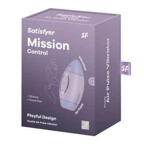 Вакуумный стимулятор клитора Satisfyer Mission Control, сиреневый