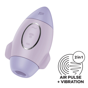 Вакуумный стимулятор клитора Satisfyer Mission Control, сиреневый