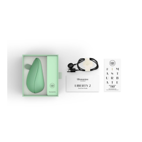 Бесконтактный клиторальный стимулятор Womanizer Liberty 2, серо-зеленый