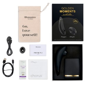 Набор вибраторов Golden Moments: Womanizer Premium 2 + We-Vibe Chorus