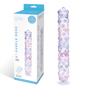 Фаллоимитатор с массажными точками Glas 9" Purple Rose