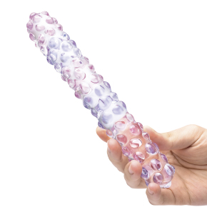 Фаллоимитатор с массажными точками Glas 9" Purple Rose