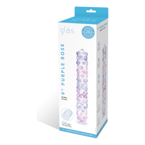 Фаллоимитатор с массажными точками Glas 9" Purple Rose