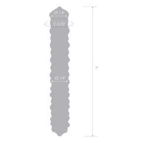 Фаллоимитатор с массажными точками Glas 9" Purple Rose