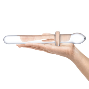 Анально-вагинальный двусторонний фаллоимитатор Glas 9.25" in Classic