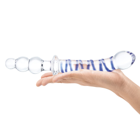 Двухсторонний анально-вагинальный фаллоимитатор Glas 10" in Twister