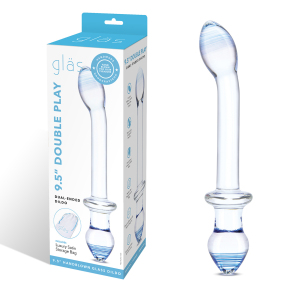 Двусторонний анально-вагинальный фаллоимитатор Glas 9.5" in Double Play