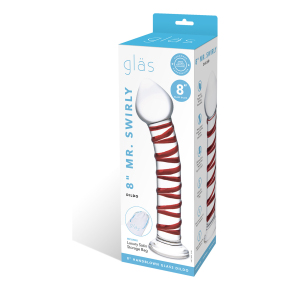 Фаллоимитатор со спиралью Glas 8" in Mr. Swirly