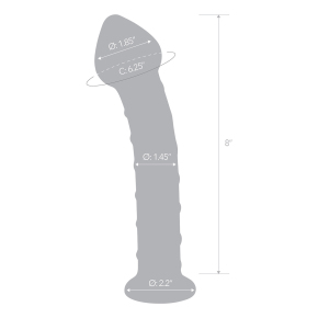 Фаллоимитатор со спиралью Glas 8" in Mr. Swirly