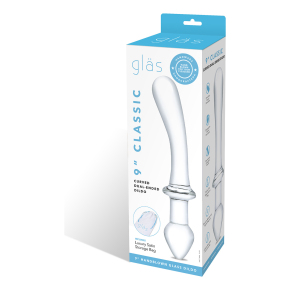 Элегантный двухсторонний стимулятор Glas 9" in Classic