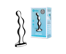 Анальный стальной фаллоимитатор для простаты b-Vibe Stainless Steel Anal Beads