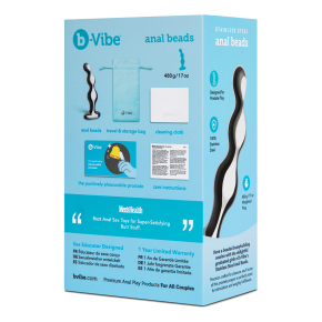 Анальный стальной фаллоимитатор для простаты b-Vibe Stainless Steel Anal Beads