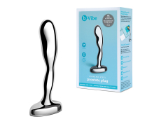 Стальной анальный стимулятор простаты b-Vibe Stainless Steel Prostate Plug