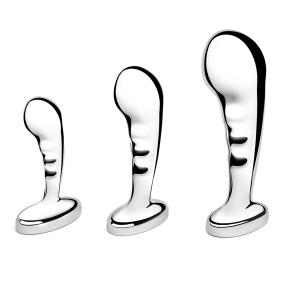 Набор стальных стимуляторов простаты b-Vibe Stainless Steel P-Spot Training Set