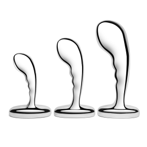 Набор стальных стимуляторов простаты b-Vibe Stainless Steel P-Spot Training Set