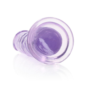 Фаллоимитатор на присоске RealRock Crystal Clear, фиолетовый