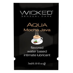 Лубрикант со вкусом кофе мокка Wicked Aqua Mocha Java, 3 мл