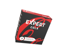 Черные презервативы с ароматом Колы Expert Cola, 3 шт.