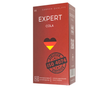 Черные презервативы с ароматом Колы Expert Cola, 12 шт.