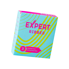 Ребристые презервативы Expert Ribbed, 3 шт.