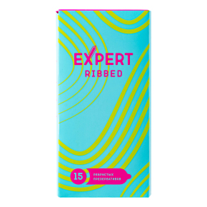 Ребристые презервативы Expert Ribbed, 15 шт.