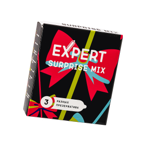 Набор разных презервативов Expert Surprise Mix, 3 шт.
