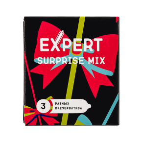 Набор разных презервативов Expert Surprise Mix, 3 шт.