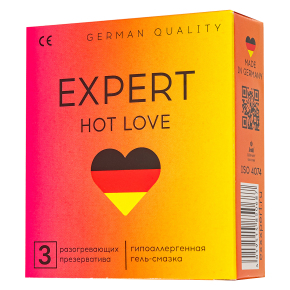 Презервативы с разогревающим эффектом Expert Hot Love, 3 шт.