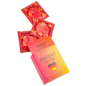 Презервативы с разогревающим эффектом Expert Hot Love, 3 шт.