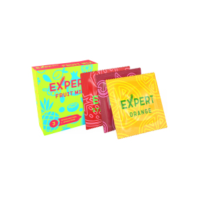 Фруктовые ароматизированные презервативы Expert Fruit Mix, 3 шт.