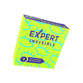 Тонкие презервативы Expert Invisible, 3 шт.