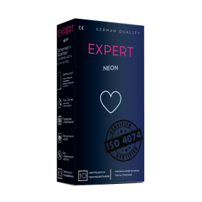 Светящиеся в темноте презервативы Expert Neon, 10 шт.