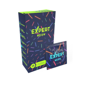 Светящиеся в темноте презервативы Expert Neon, 15 шт.