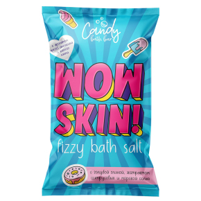 Шипучая соль для ванн Candy Bath Bar Wow Skin, 100 г