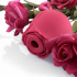 Вибрирующий бутон розы Rose Vibrator, красный
