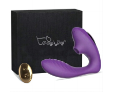 Вакуумный стимулятор с дистанционным управлением Clitoral Sucking Vibrator OG Pro 2, фиолетовый