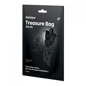 Мешочек для хранения игрушек Satisfyer Black Treasure Bag, XL